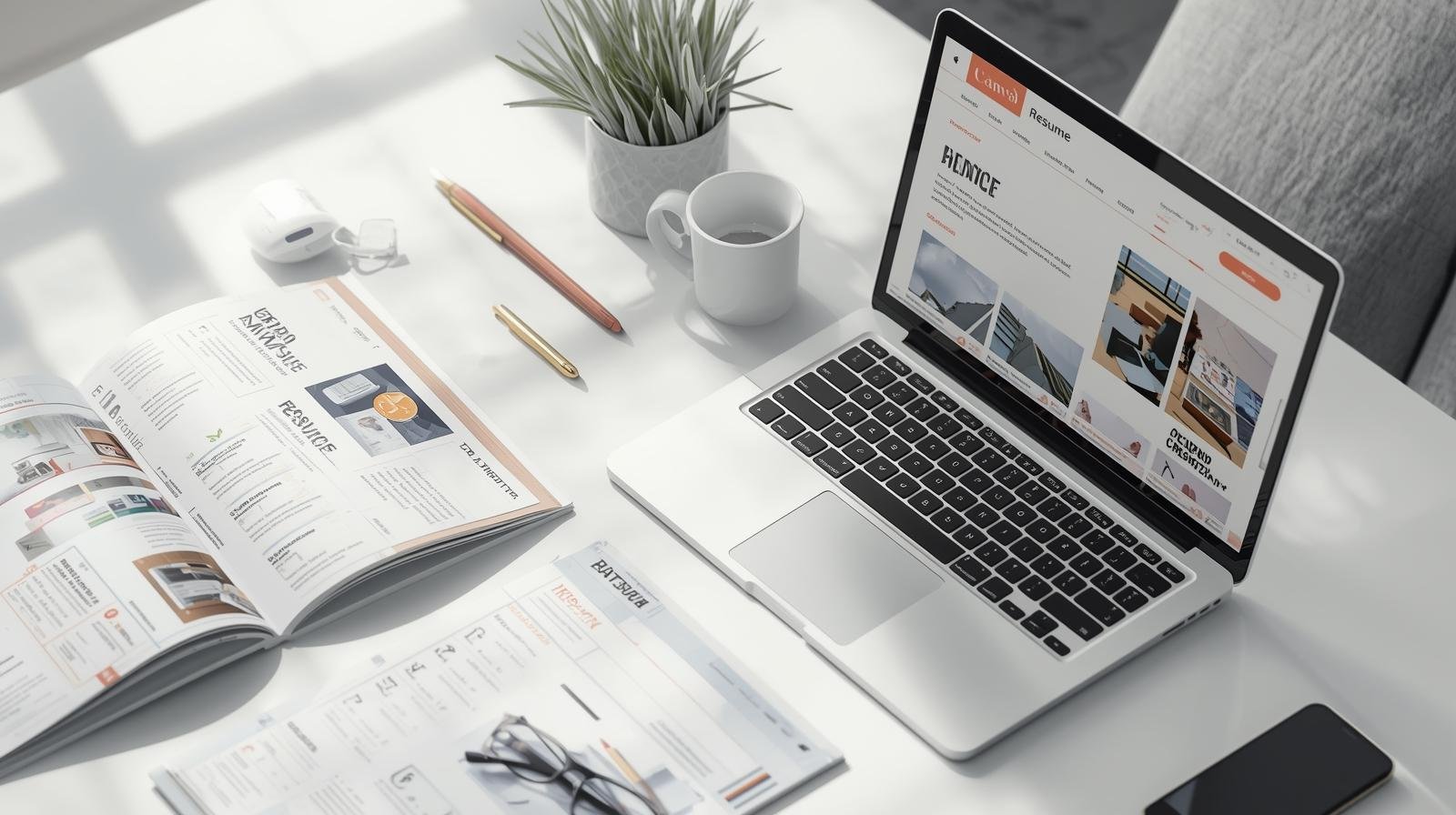 Design professional resumes and portfolios using Canva for job seekers and freelancers in 2025